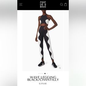 Port de Bras WAVE LEGGING BLACK/CHANTILLY